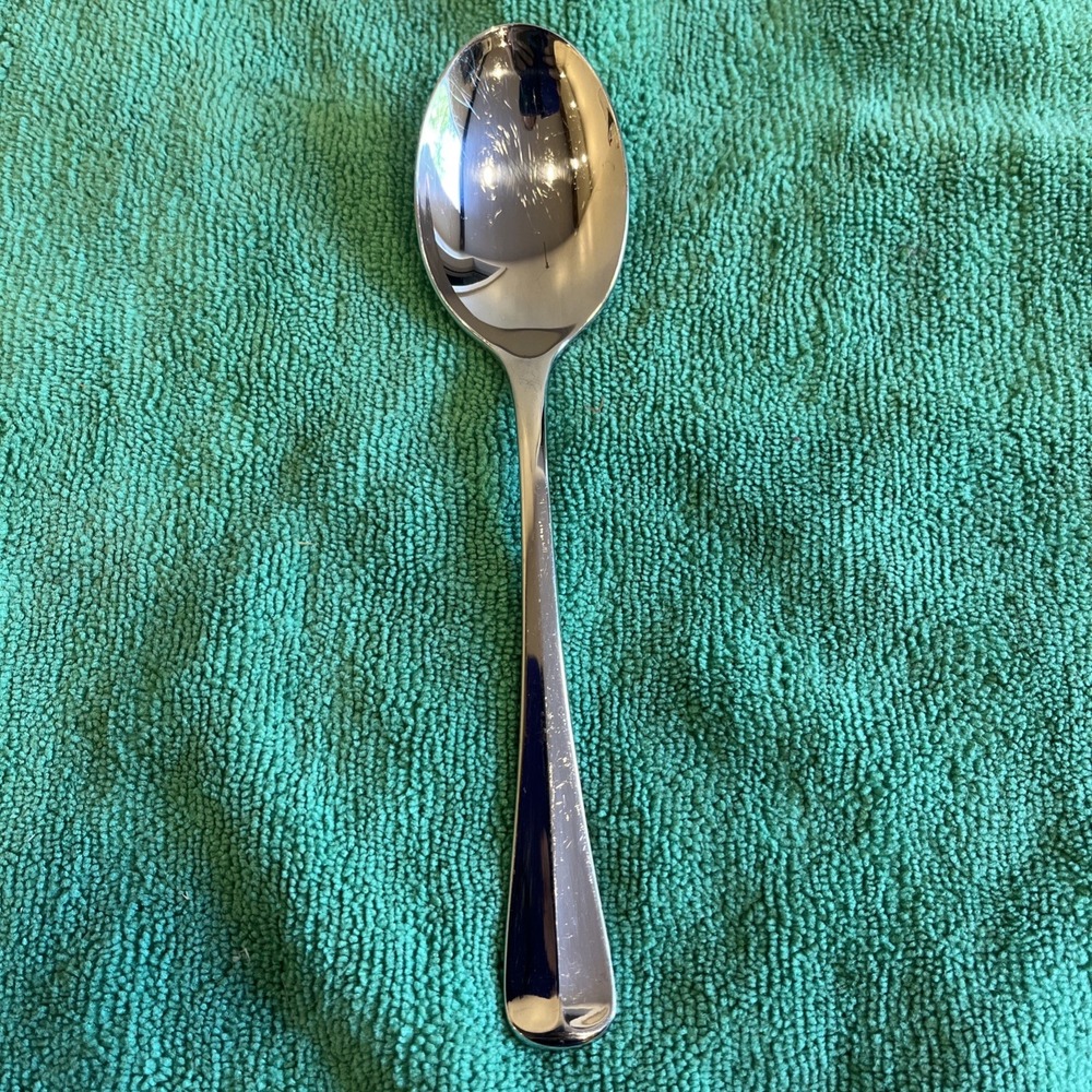 COLONIAL TIPT Gorham Stainless Soup Spoon Design Studio Japan Flatware EUC 6 7/8